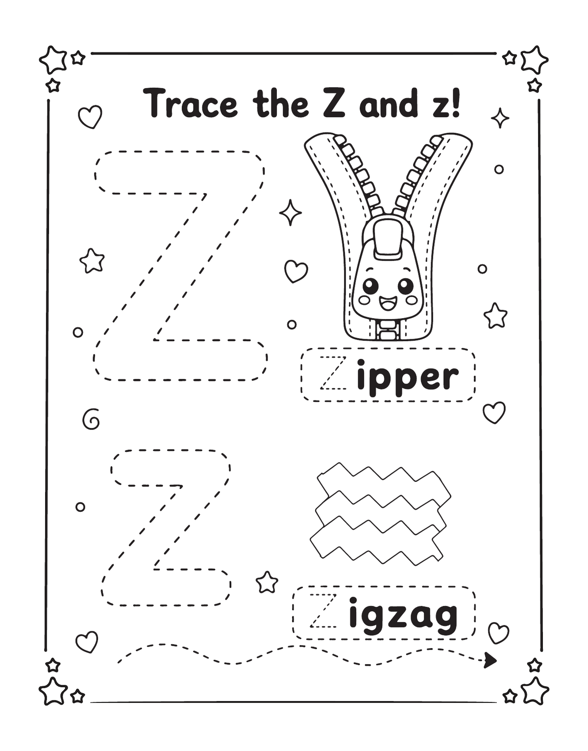 Alphabet Training Activity Book for Kids – Printable PDF (53 Pages)