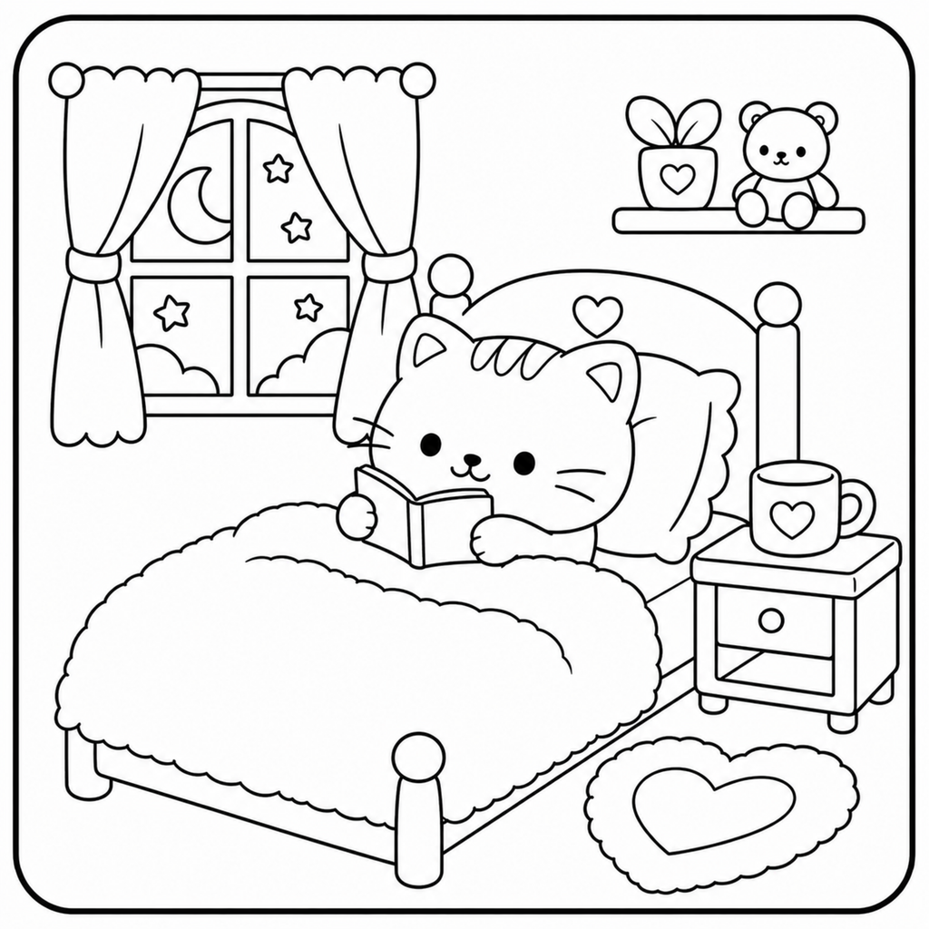 Guide on choosing a color palette for the Cozy Cat Coloring Book with tips and inspiration for coloring.