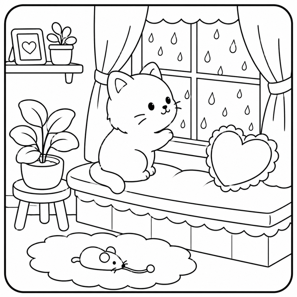 Guide on choosing a color palette for the Cozy Cat Coloring Book with tips and inspiration for coloring.