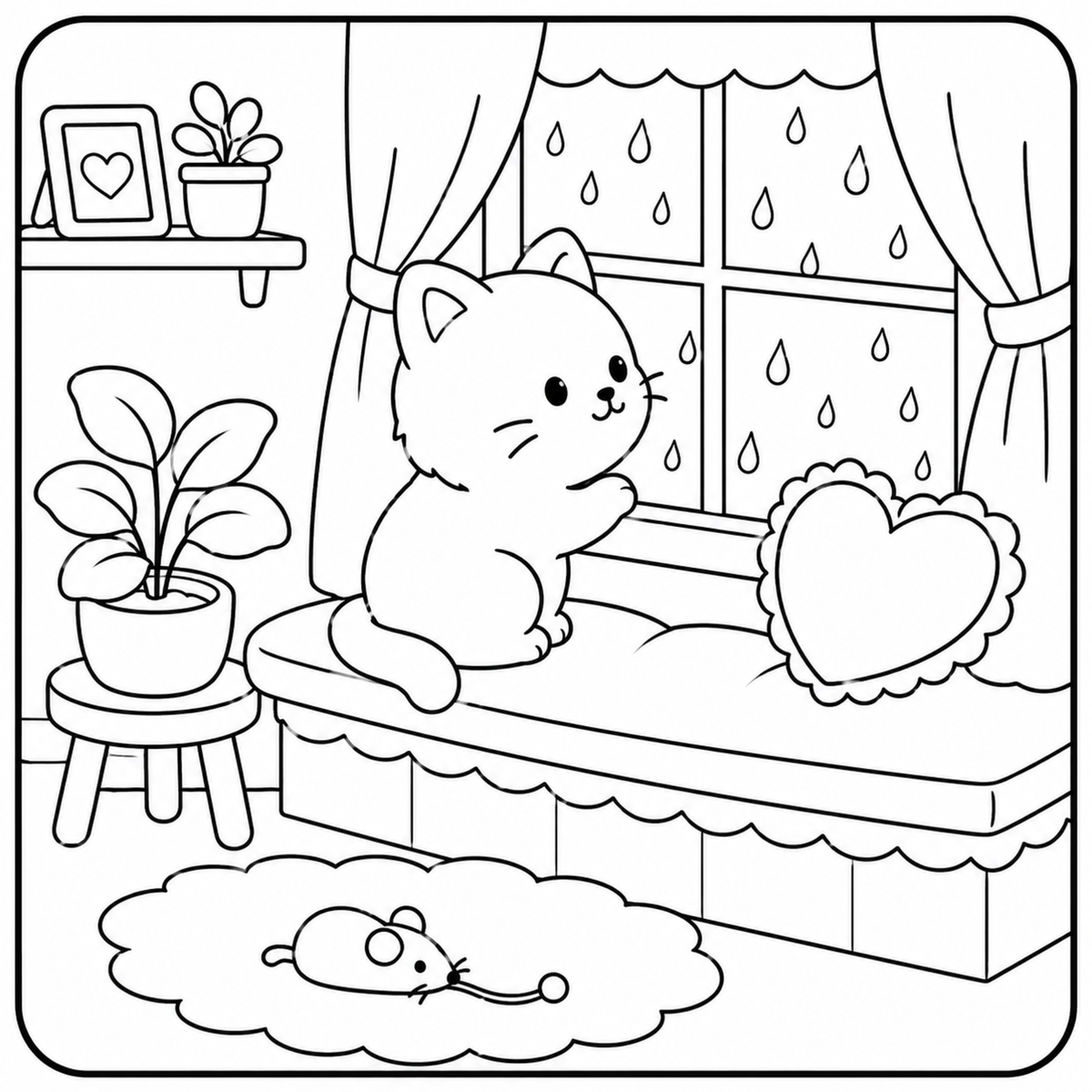 Guide on choosing a color palette for the Cozy Cat Coloring Book with tips and inspiration for coloring.