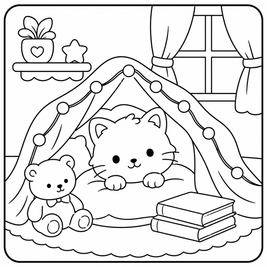 Guide on choosing a color palette for the Cozy Cat Coloring Book with tips and inspiration for coloring.