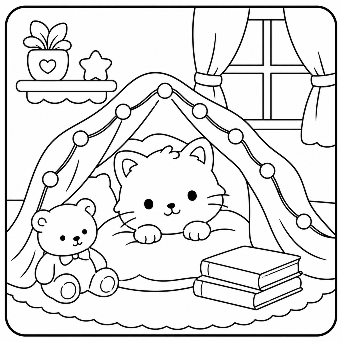 Guide on choosing a color palette for the Cozy Cat Coloring Book with tips and inspiration for coloring.