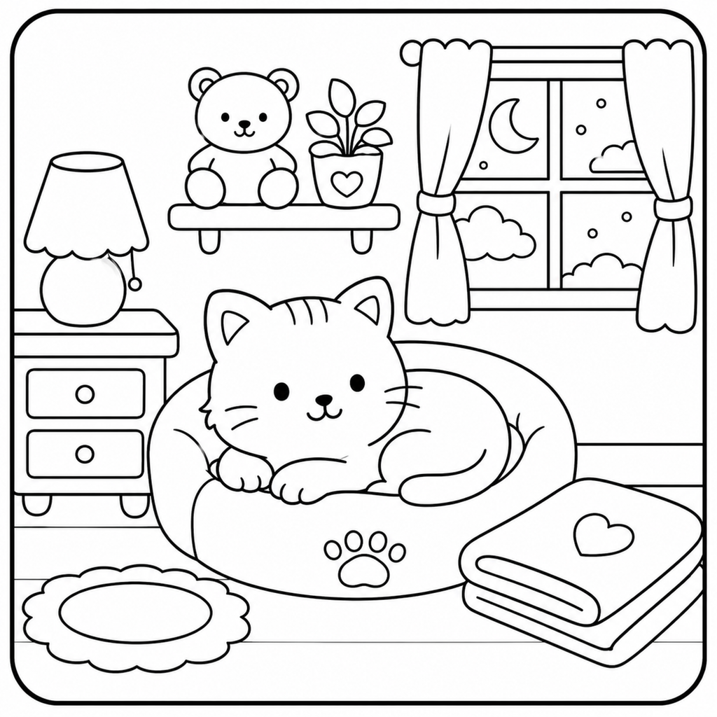 Guide on choosing a color palette for the Cozy Cat Coloring Book with tips and inspiration for coloring.