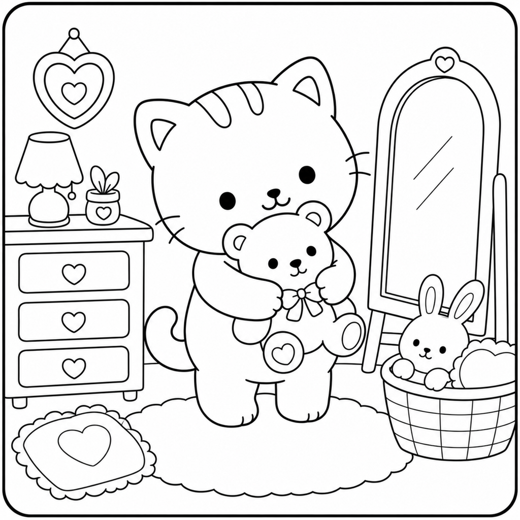 Guide on choosing a color palette for the Cozy Cat Coloring Book with tips and inspiration for coloring.