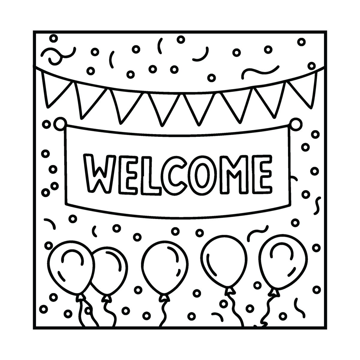 Back to School Bold and Easy Coloring Book for Kids – Digital Version (PDF