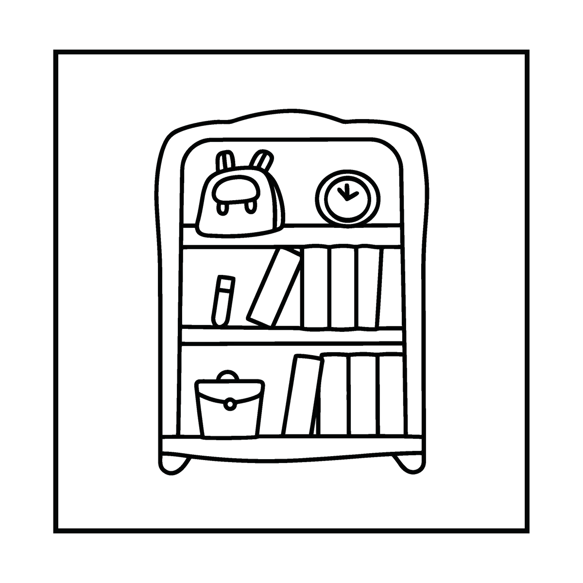 Back to School Bold and Easy Coloring Book for Kids – Digital Version (PDF