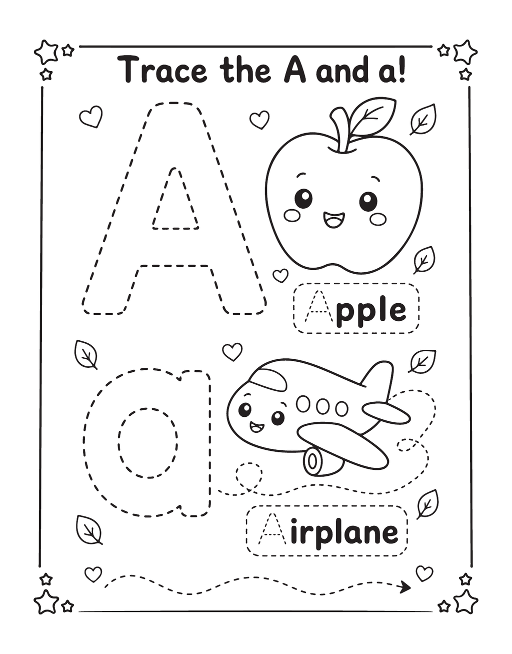 Alphabet Training Activity Book for Kids – Printable PDF (53 Pages)