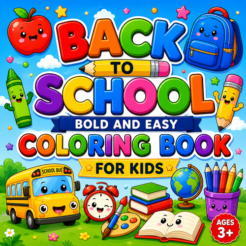 Couverture du livre de coloriage ABC pour enfants, partie du kids coloring books bundle, avec illustrations colorées.