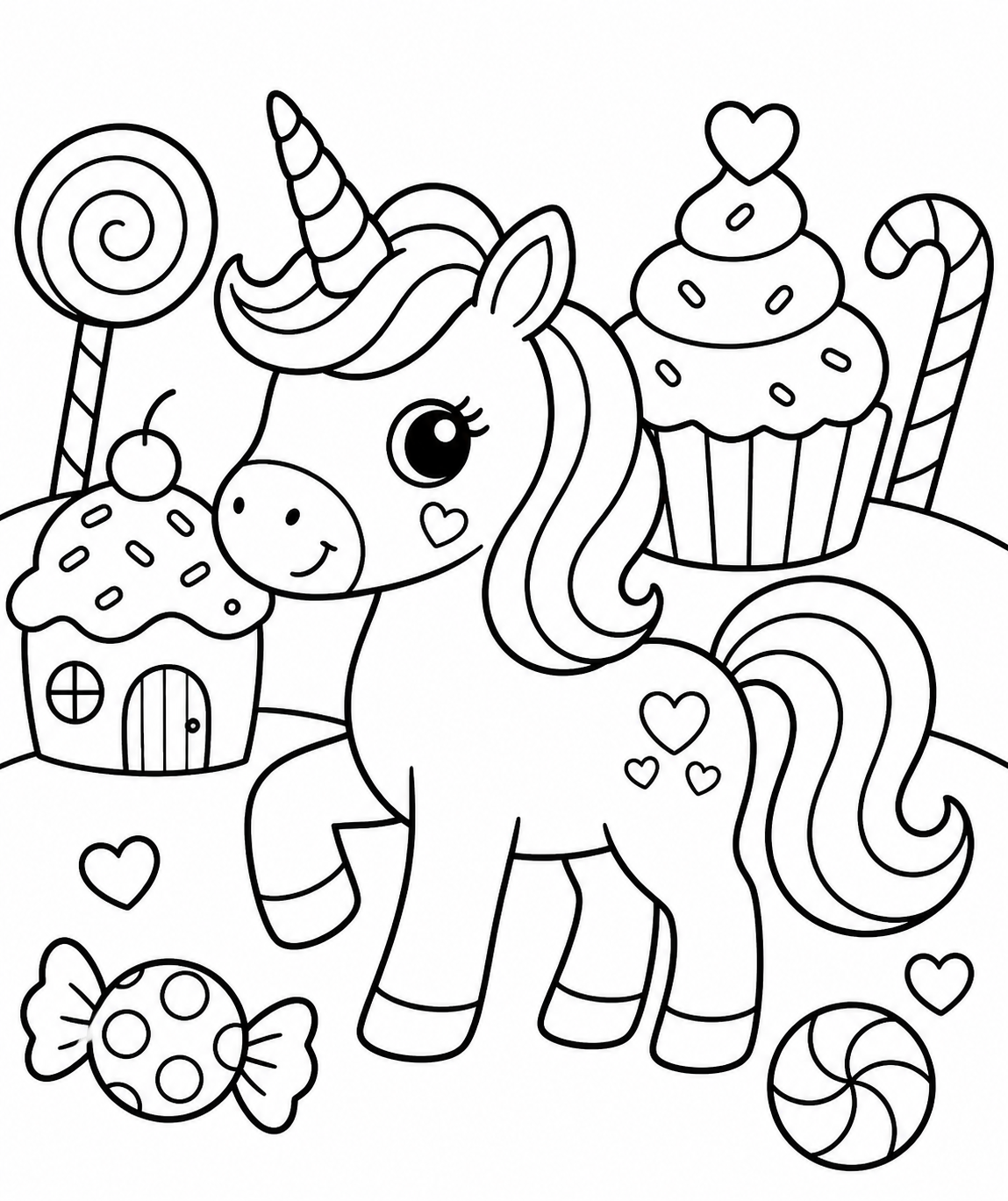 Unicorn Coloring Book for Kids – Digital Version (PDF)
