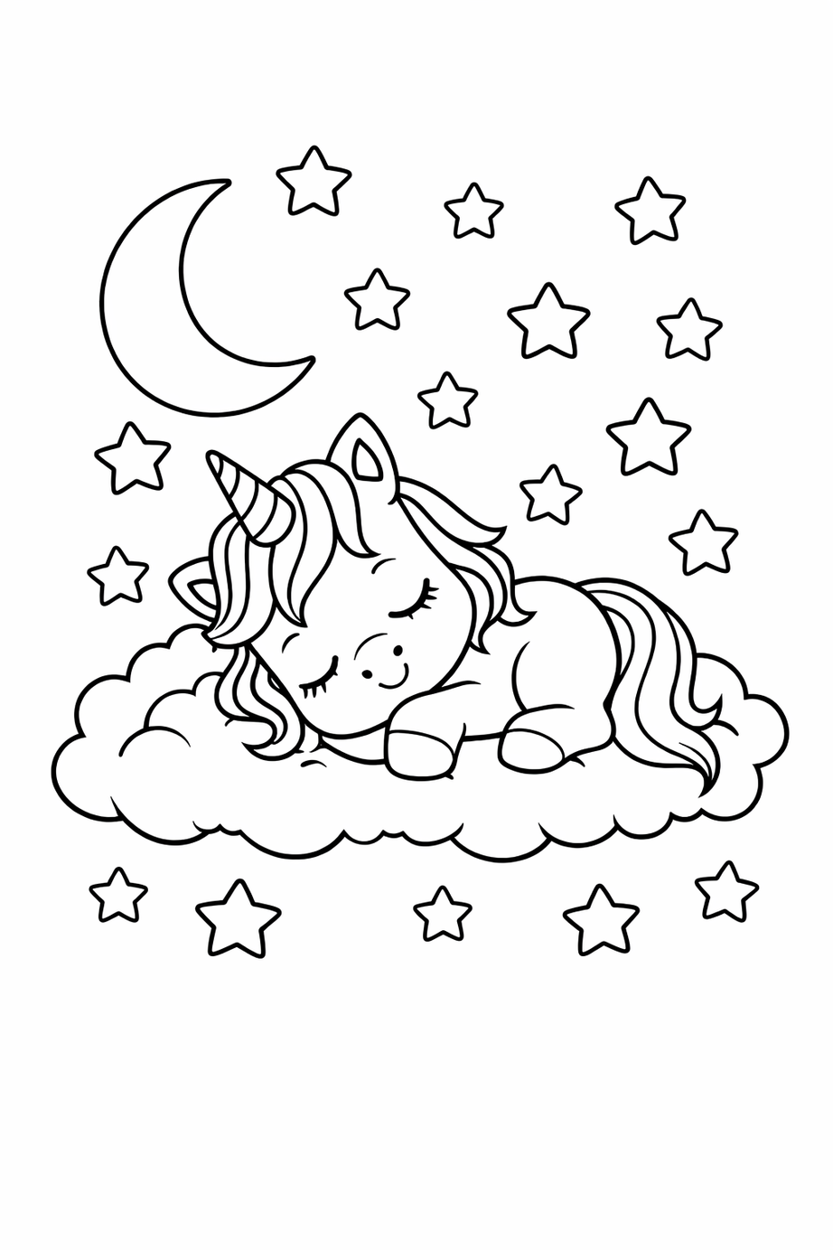 Unicorn Coloring Book for Kids – Digital Version (PDF)