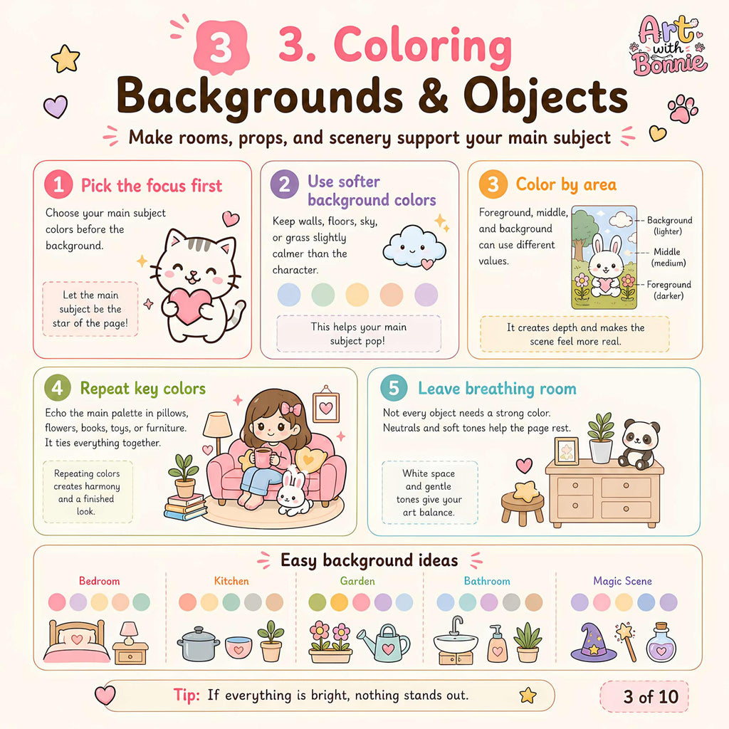 Kawaii Unicorn Space Coloring Book — 30 Pages