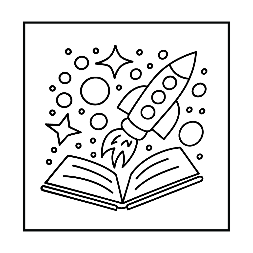 Back to School Bold and Easy Coloring Book for Kids – Digital Version (PDF)