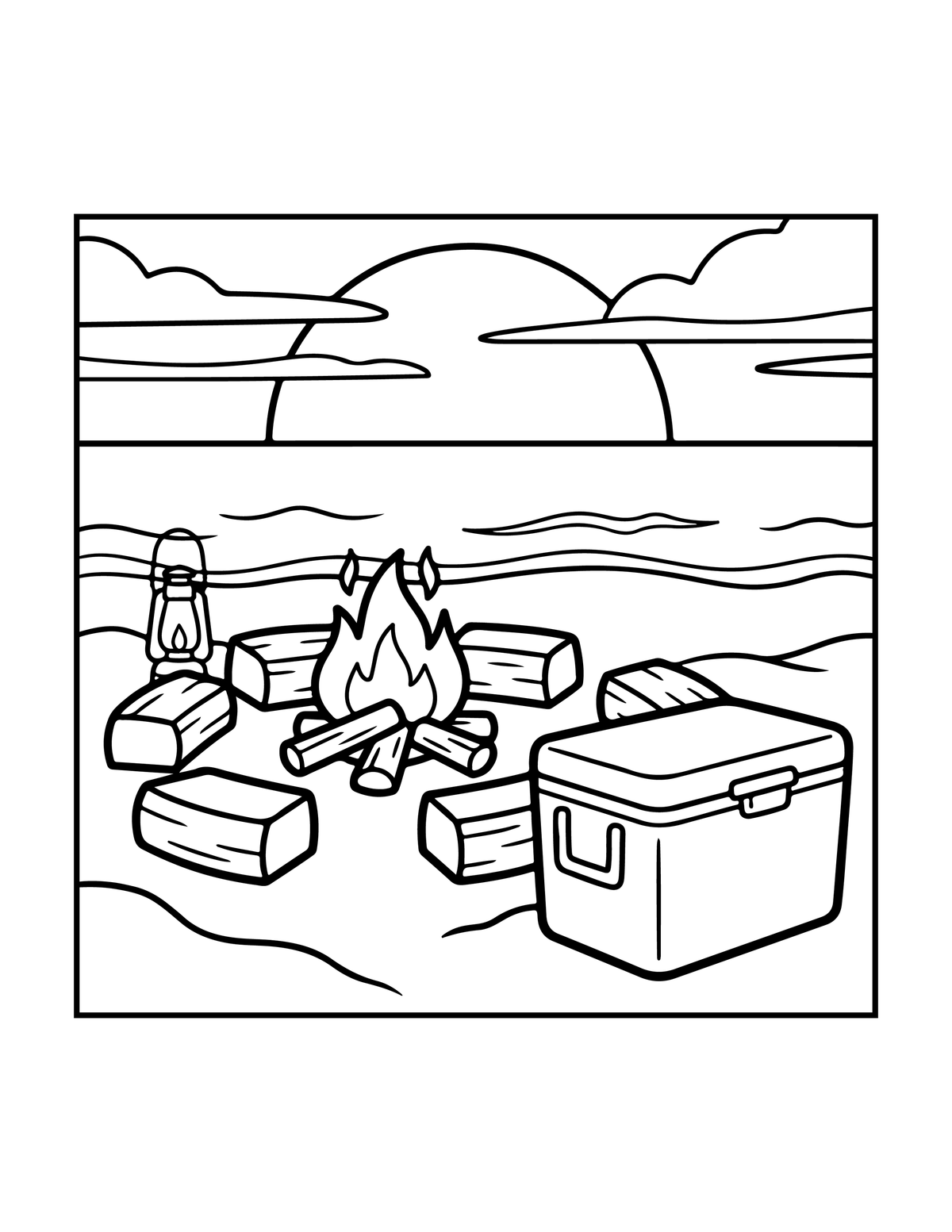 Bold & Easy Beach Fun Coloring Book – Digital Version (PDF