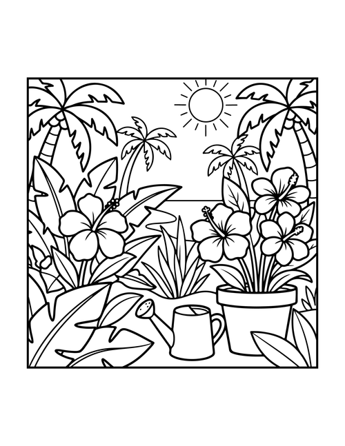 Bold & Easy Beach Fun Coloring Book – Digital Version (PDF